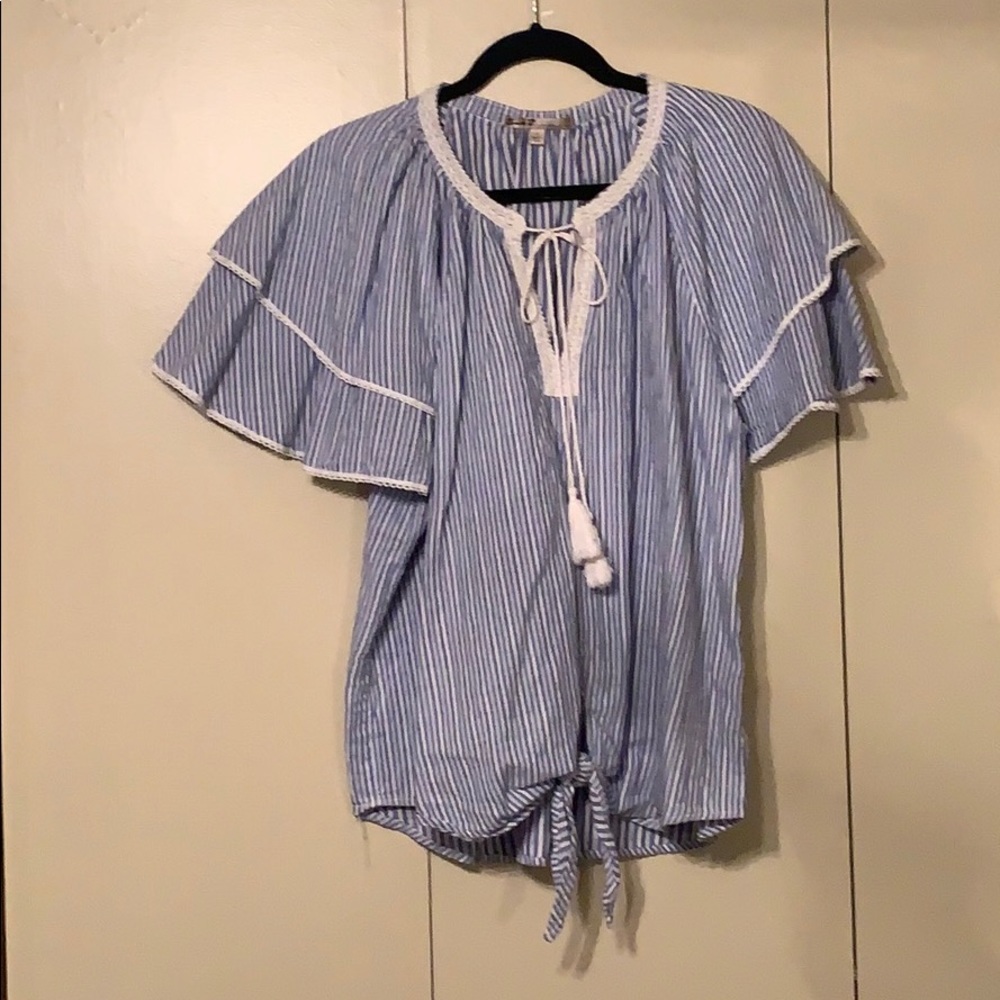 Seven casual blouse. Tie in front